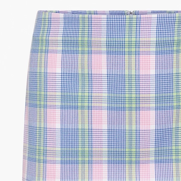 Sunday Best Tatiana Skirt in Iris Blue/Orchid Pink Plaid - Picture 3 of 10